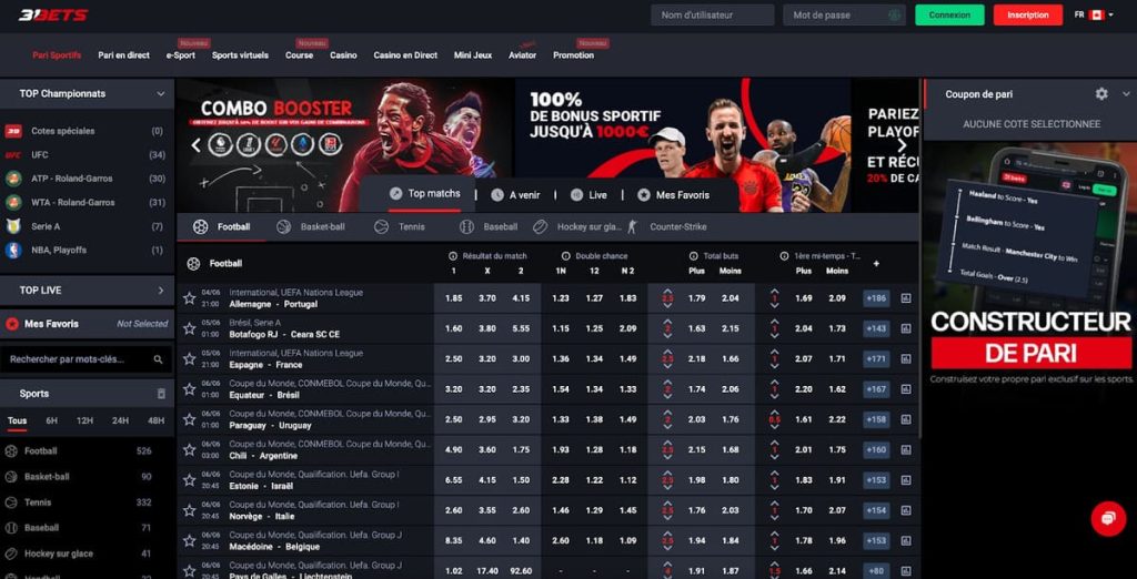 31Bets Casino paris sportifs