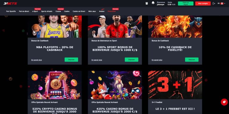 31Bets Casino promotions